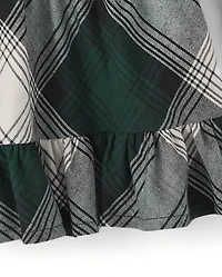 Baby And Toddler Girls Plaid Drop Waist Dress