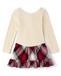 Baby And Toddler Girls Plaid Drop Waist Dress