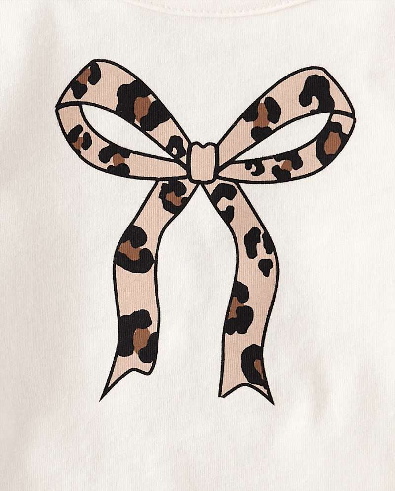 Lot de 3 hauts léopard pour petites filles