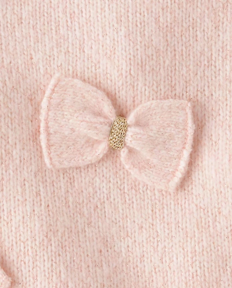 Pull à nœud pour petite fille