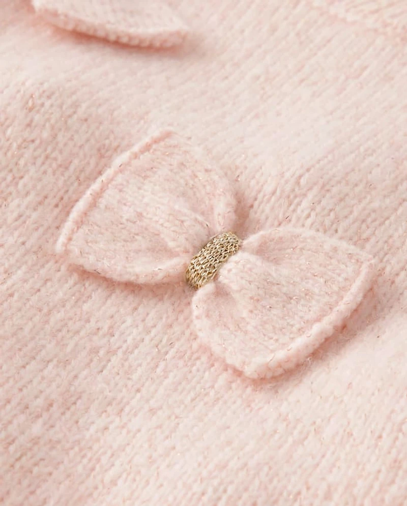 Pull à nœud pour petite fille