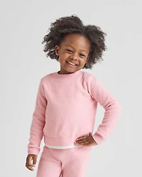 Toddler Girls Waffle Sweater 2-Piece Outfit Set