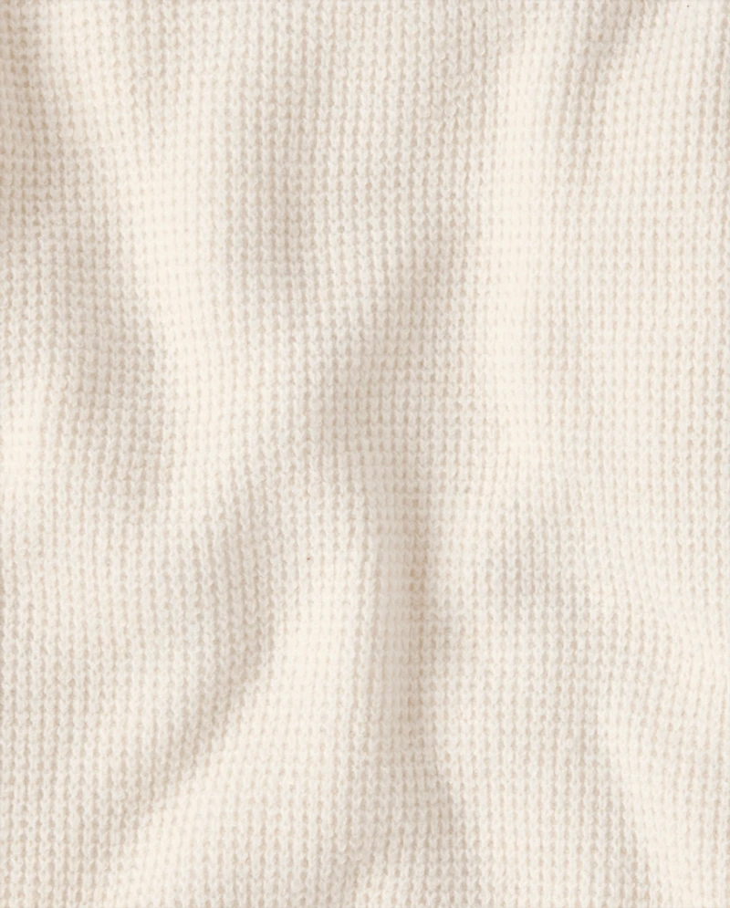 Toddler Girls Waffle Sweater 2-Piece Outfit Set