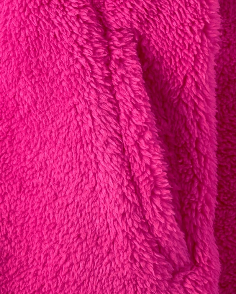 Veste zippée en sherpa épais pour petite fille