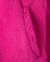 Veste zippée en sherpa épais pour petite fille