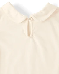 Ensemble jupe-culotte à carreaux 2 pièces pour petite fille