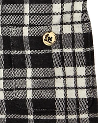 Ensemble jupe-culotte à carreaux 2 pièces pour petite fille