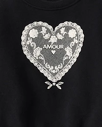 Toddler Girls Puff Graphic Premium Fleece 2-Piece Outfit Set