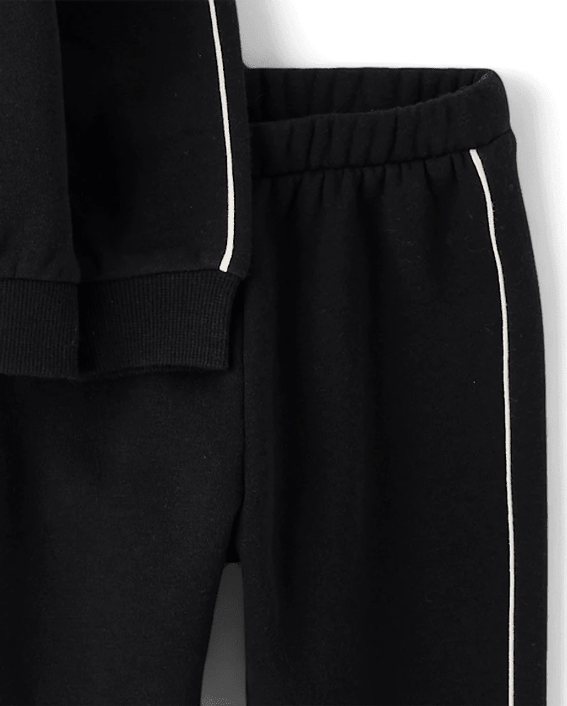 Toddler Girls Puff Graphic Premium Fleece 2-Piece Outfit Set