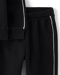 Toddler Girls Puff Graphic Premium Fleece 2-Piece Outfit Set