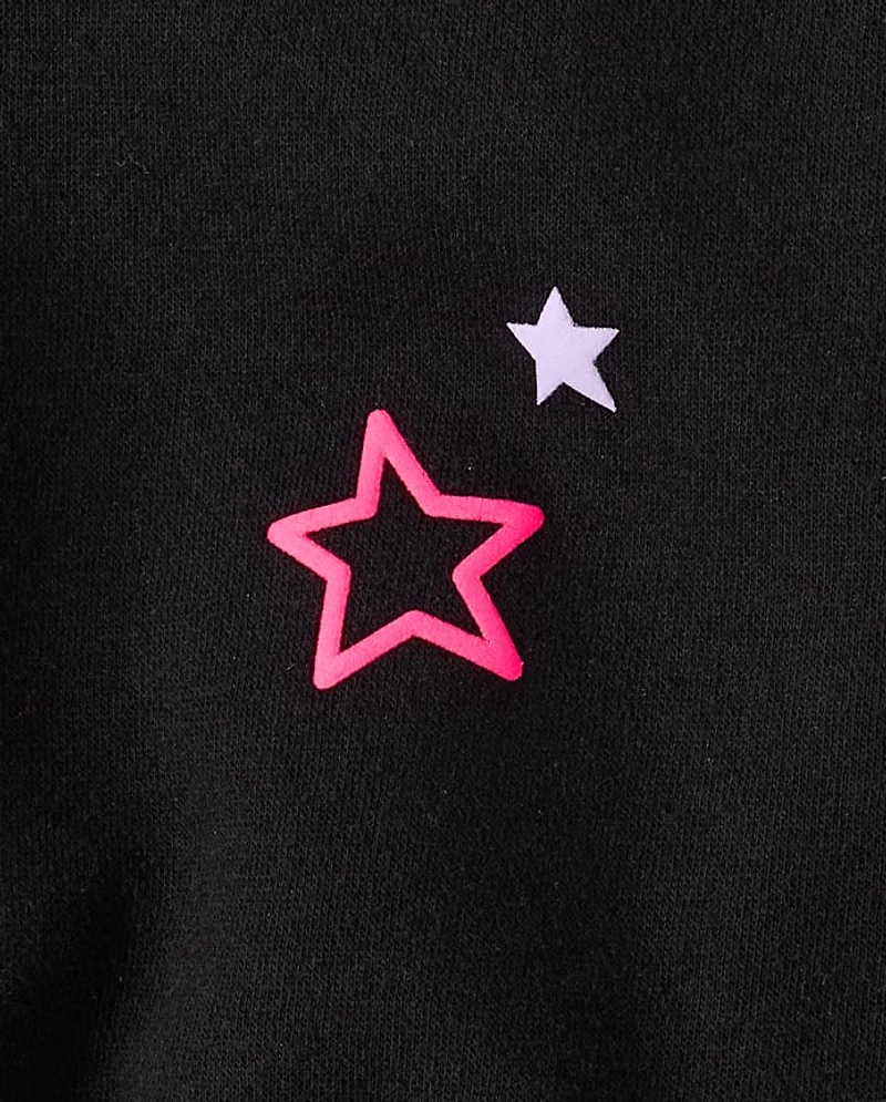 Toddler Girls Embellished Premium Fleece 2-Piece Outfit Set