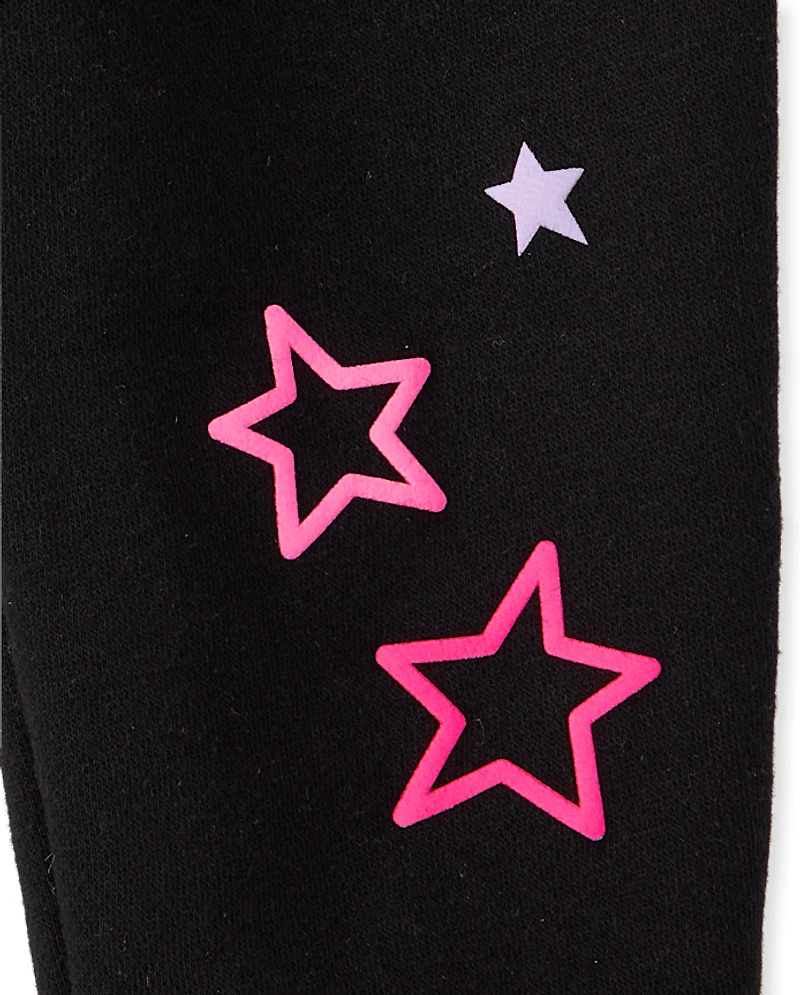 Toddler Girls Embellished Premium Fleece 2-Piece Outfit Set