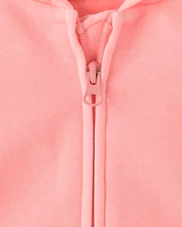 Toddler Garment Dyed Premium Fleece Zip Up Hoodie