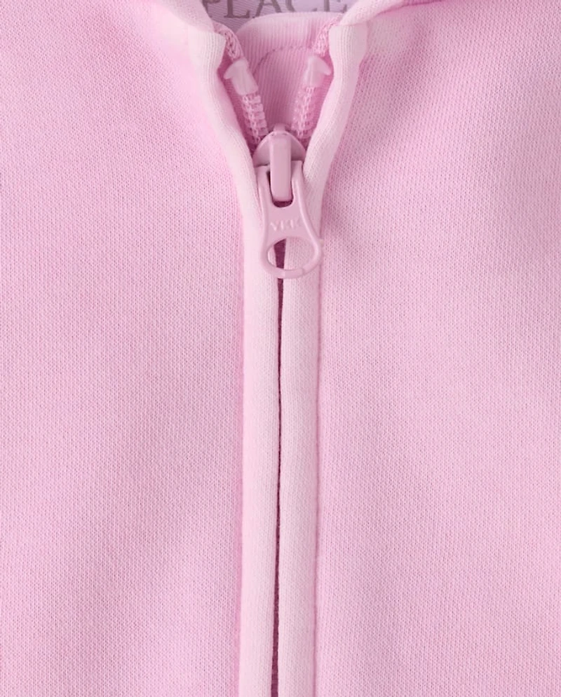 Toddler Garment Dyed Premium Fleece Zip Up Hoodie