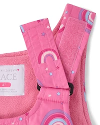 Salopette de neige imprimée pour petite fille