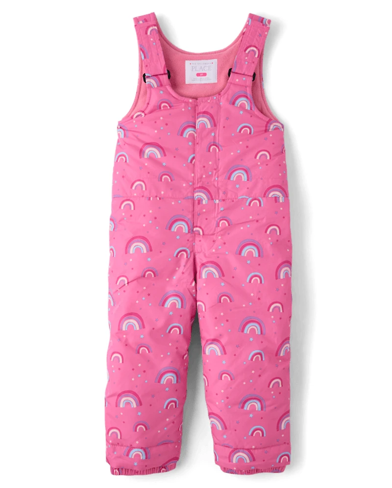 Salopette de neige imprimée pour petite fille