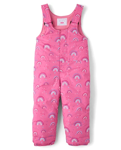 Salopette de neige imprimée pour petite fille