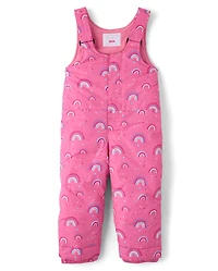 Salopette de neige imprimée pour petite fille