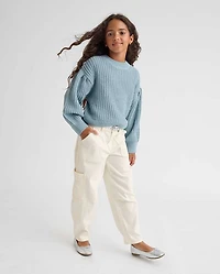 Girls Utility Barrel Jeans