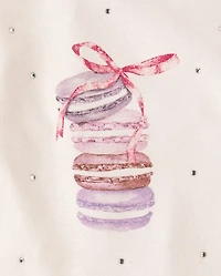 Girls Embellished Graphic Baby Tee