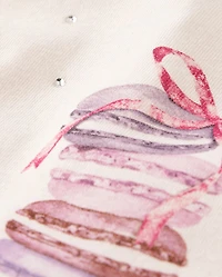 Girls Embellished Graphic Baby Tee