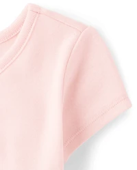 Girls Embellished Graphic Baby Tee