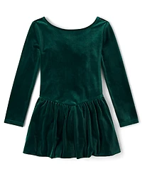 Girls Velour Bubble Dress