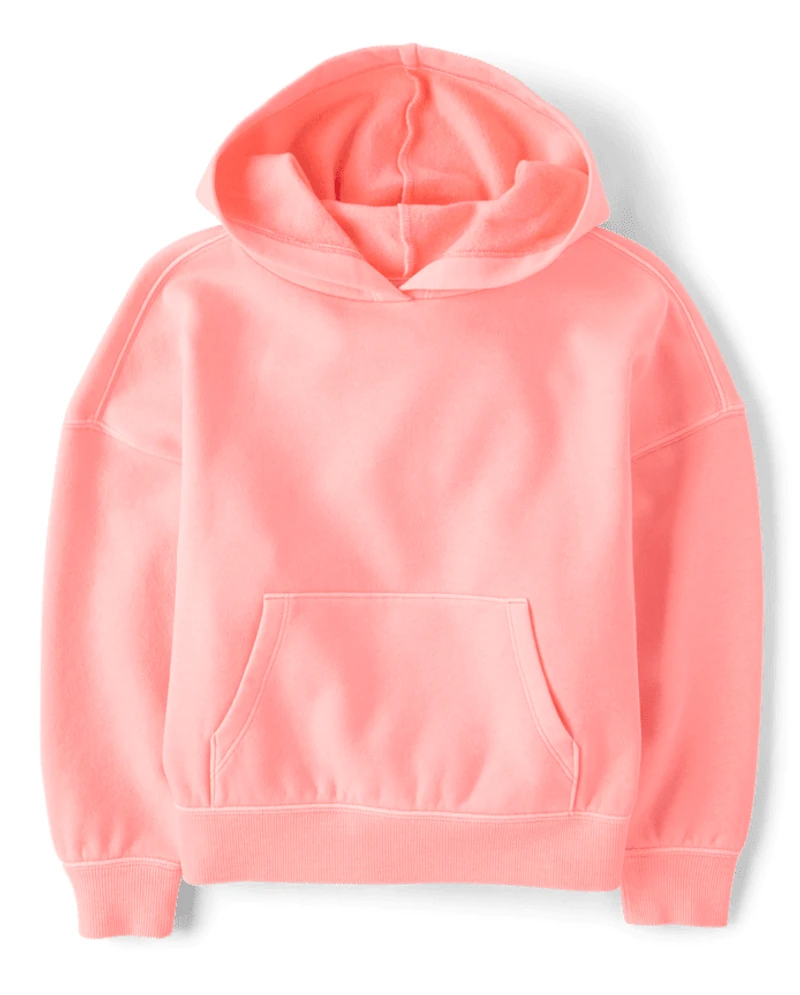 Kids Garment Dyed Premium Fleece Hoodie