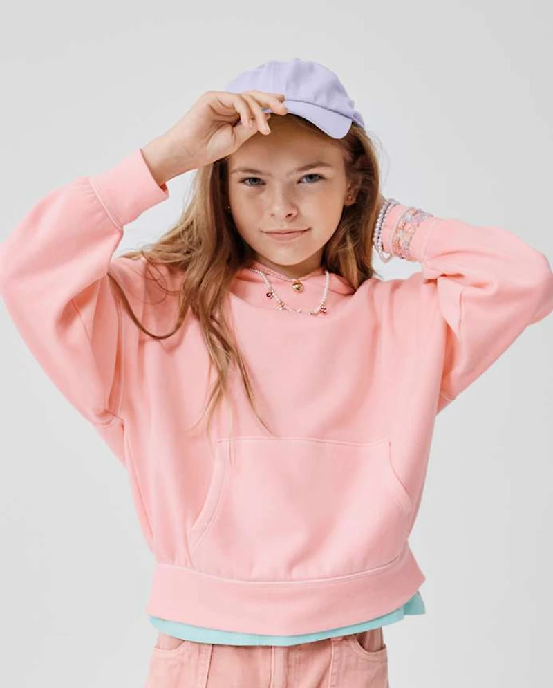 Kids Garment Dyed Premium Fleece Hoodie