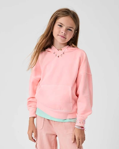 Kids Garment Dyed Premium Fleece Hoodie