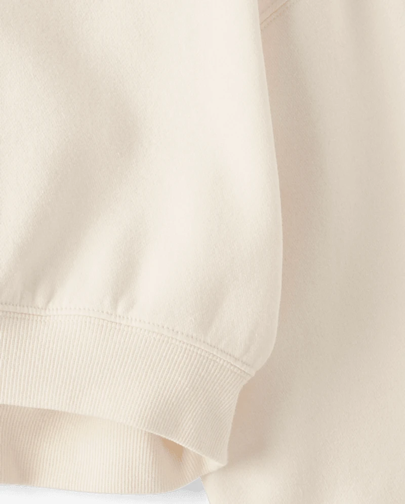 Girls Garment Dyed Premium Fleece Sweatshirt