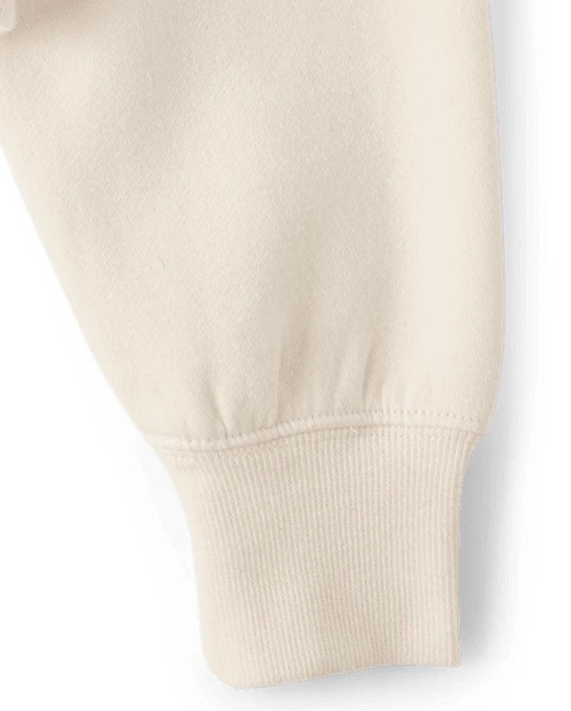 Girls Garment Dyed Premium Fleece Sweatshirt