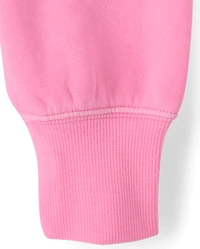 Girls Garment Dyed Premium Fleece Sweatshirt