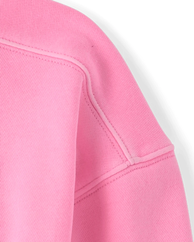 Girls Garment Dyed Premium Fleece Sweatshirt