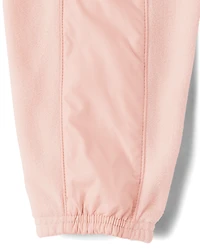 Girls Microfleece Cargo Jogger Pants