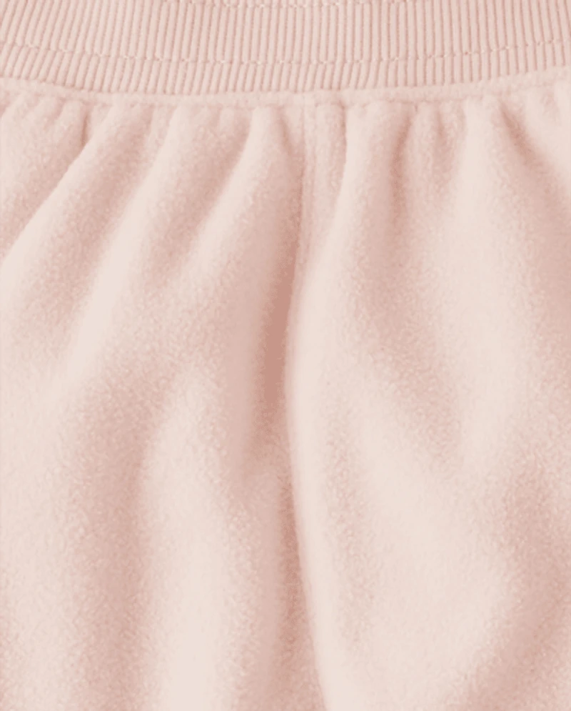 Girls Microfleece Cargo Jogger Pants