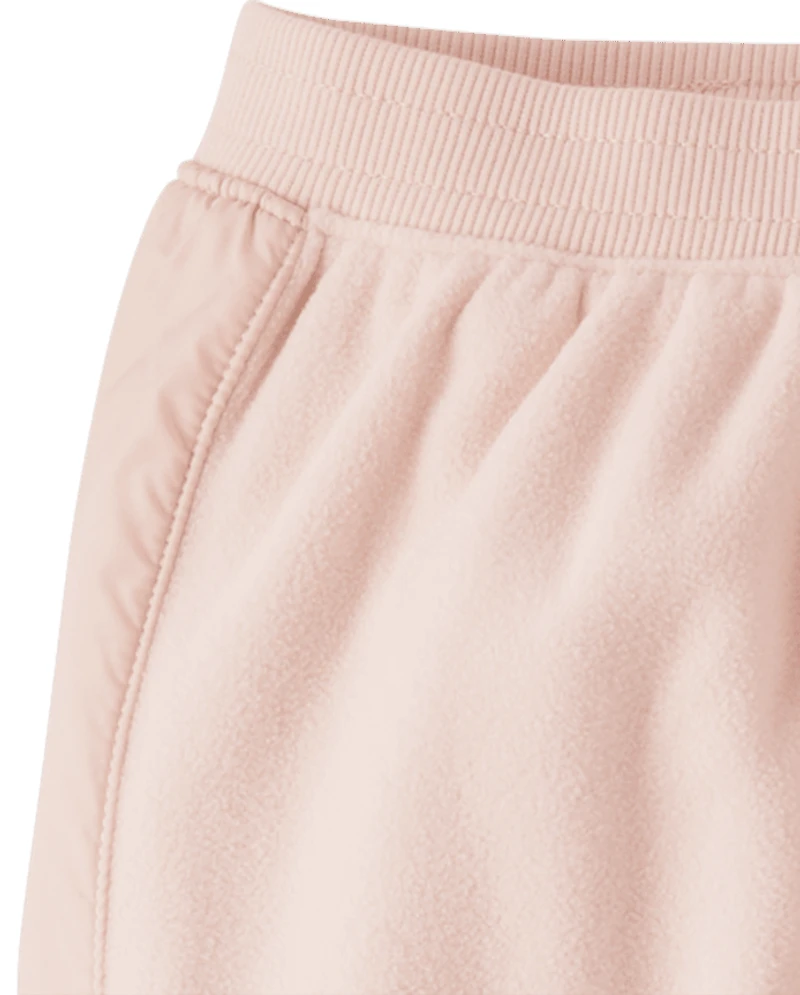 Girls Microfleece Cargo Jogger Pants