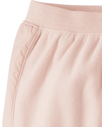 Girls Microfleece Cargo Jogger Pants