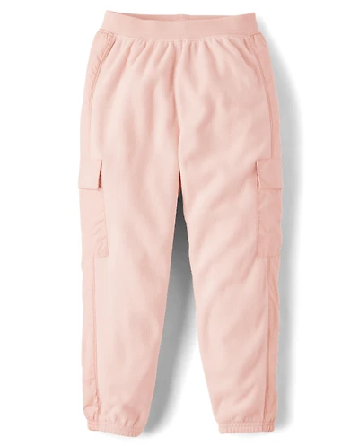 Pantalon de jogging cargo en micropolaire pour fille