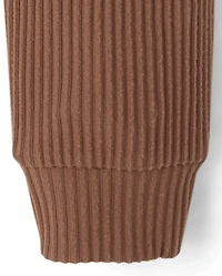 Girls Plush Rib Jogger Pants