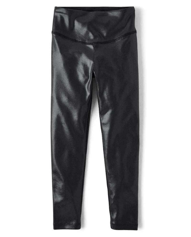 Girls High Shine Leggings