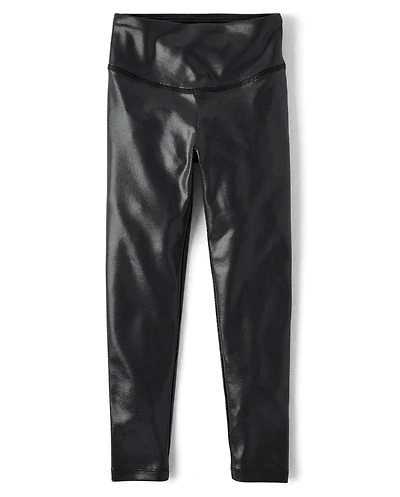 Girls High Shine Leggings