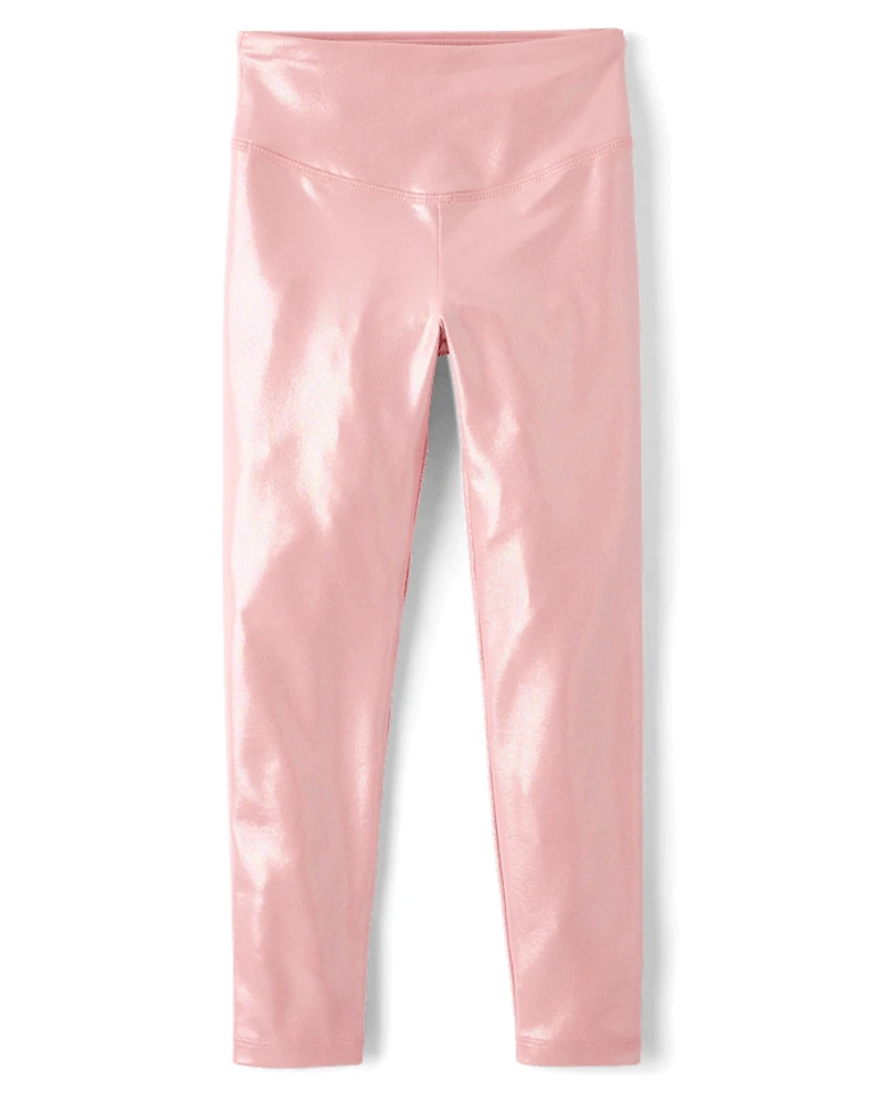 Girls High Shine Leggings