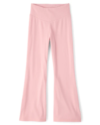 Leggings évasés côtelés en suède pour filles