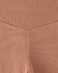 Girls Sueded Rib Flare Leggings