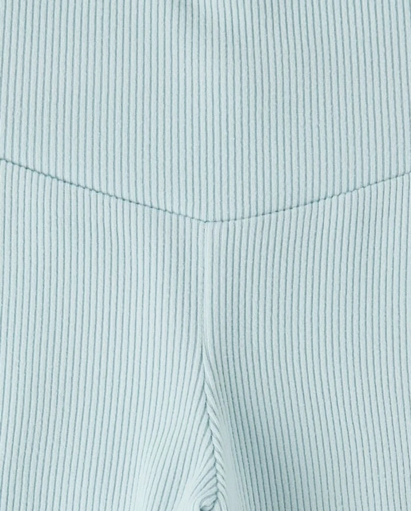 Girls Sueded Rib Flare Leggings