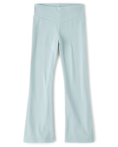 Girls Sueded Rib Flare Leggings