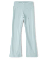 Girls Sueded Rib Flare Leggings