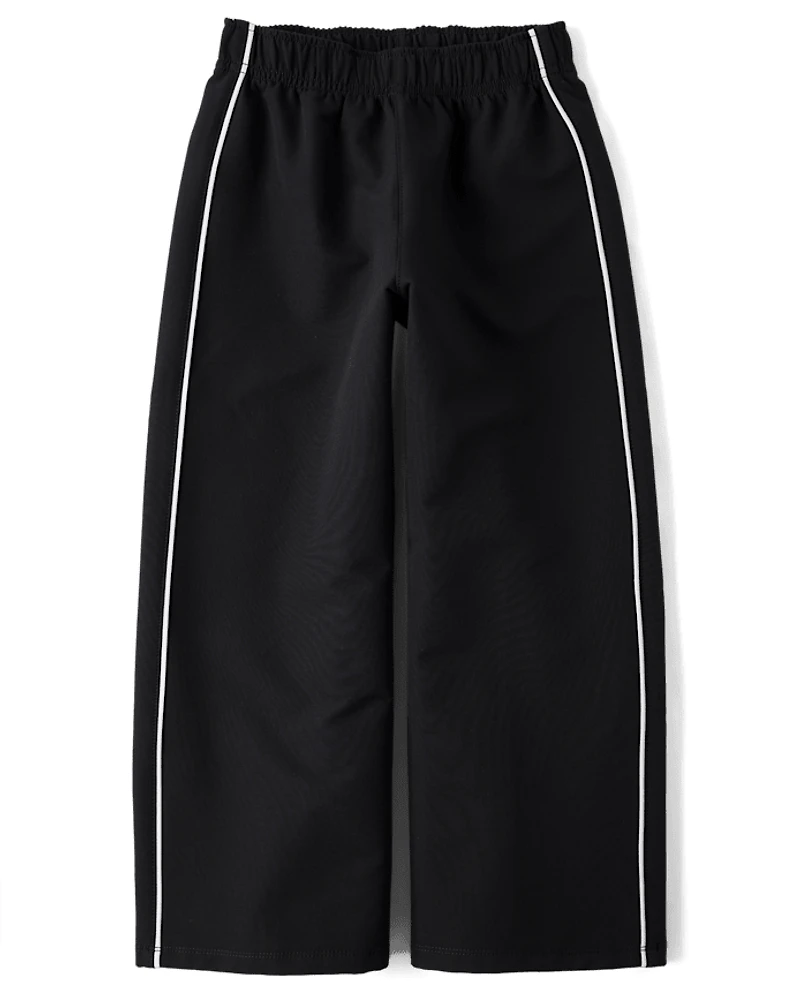Girls Cozy Wide Leg Track Pants