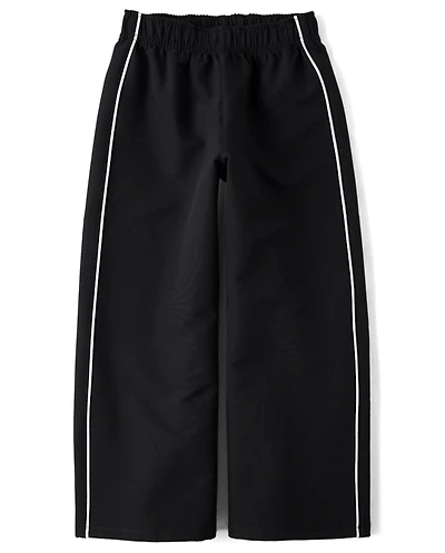 Girls Cozy Wide Leg Track Pants